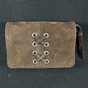 American Eagles Outfitter Suede Wallet Womens Brown
